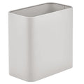 mDesign Small Metal 2.4 Gallon Trash Can Wastebasket Garbage Bin by mDesign