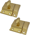QCAA Oval Turn Cabinet Latch, for Cupboard & Other Furniture, Brass Plated by QCAAHardware