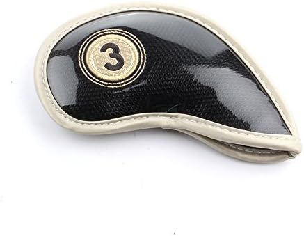 HISTAR 10pcs Crystal Pu Leather Golf Iron Head Covers Set Iron Club Headcover - Image 5