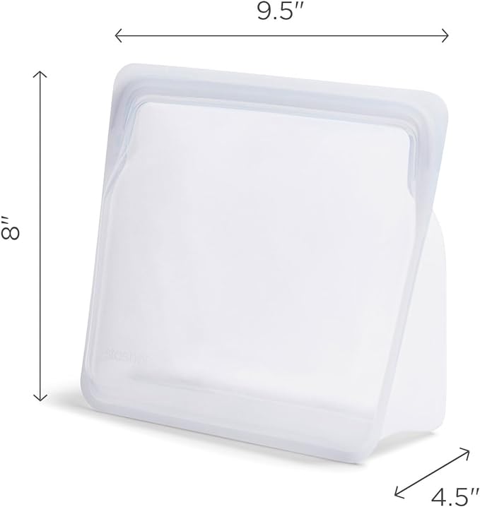 Stasher Premium Silicone Reusable Food Storage Stand-Up Bag Mega, Sous Vide - Image 5