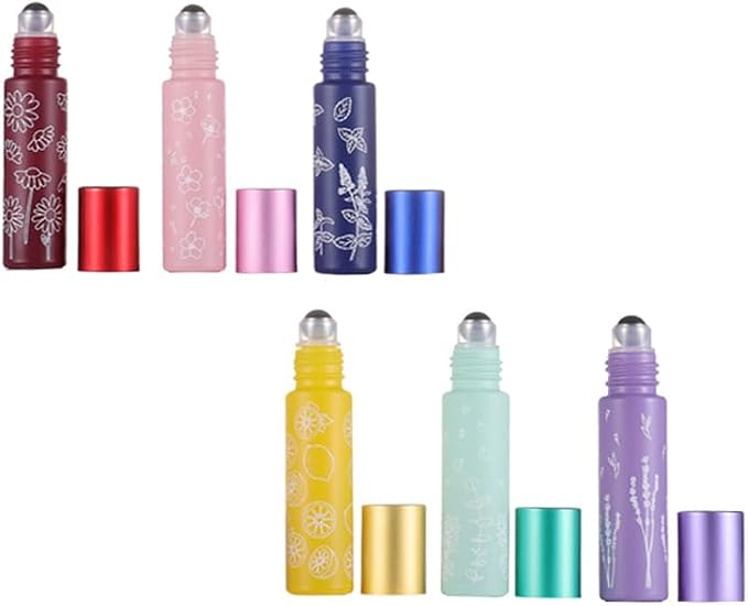10 Pcs Green Glass Essential Oil Roller Bottles, 10ml Empty Refillable Roll on - Image 4