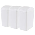 4.5 Gallon Plastic Swing Top Garbage Can, Swing Lid Trash Bins by Qqbine