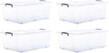 Superio Storage Bins with Lids, Stackable Totes, BPA Free, Odor Free, Organizer by Superio