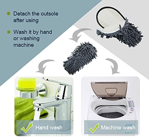Women's Microfiber Floor Cleaning Mop Slippers - Image 6