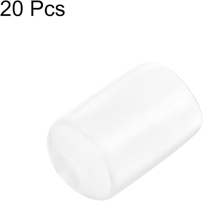 uxcell 20pcs Rubber End Caps Protective Caps 17mm ID Vinyl PVC Round Tube Bolt - Image 2