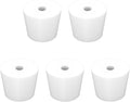 Labasics 5-Pack 8# Single-Hole Silicone Stoppers, Durable and Reusable Silicone by Labasics