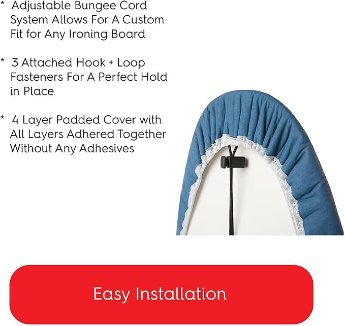 TIVIT Ironing Board Cover 20 x 58, Performance Grade Titanium Coated Pro Grip - Image 5