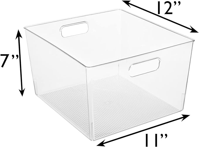 ClearSpace Clear Plastic Storage Bins – XL 8 Pack Perfect Kitchen or Pantry - Image 6