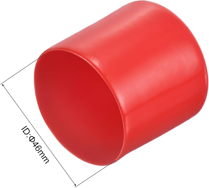 uxcell 20pcs Rubber End Caps 46mm ID Vinyl Round Tube Bolt Cap Cover Thread - Image 3