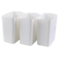 Zopnny 3-Pack 4.5 Gallon Plastic Small Trash Can Wastebasket, Slim Waste Basket by Zopnny