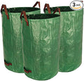 Gardzen 3-Pack 32 Gallon Yard Waste Bags, Reusable Heavy Duty Collapsible by Gardzen