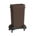 23 Gallon Brown Slim Jim Trash Can by Krollen+Industrial