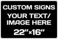 custom signs, Aluminum Weatherproof Metal Sign, Custom Personalized Text And by Repaly