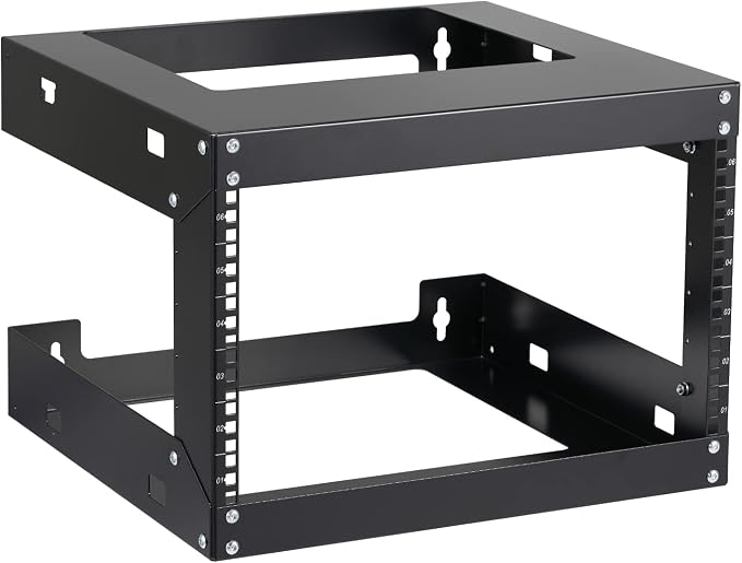 6U Wall Mount Rack Open Frame 19 Inch Server Equipment Network Cabinet 18 by Tedgetal