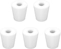 Labasics 5-Pack 4# Single-Hole Silicone Stoppers, Durable and Reusable Silicone by Labasics