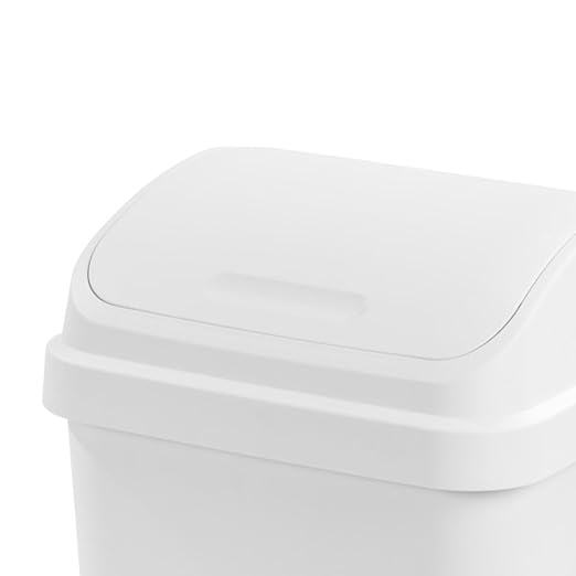Sterilite 4-Pack Swing Top Wastebasket, Sleek Square Profile Trash Can - Image 6
