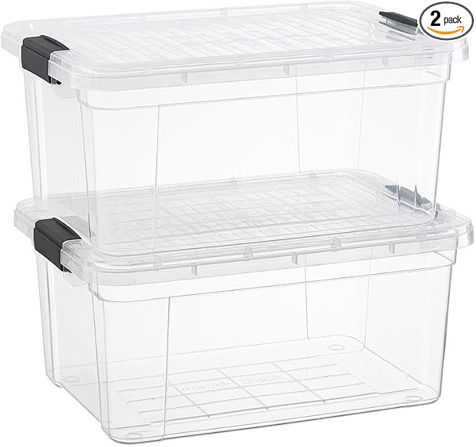 Superio Clear Storage Boxes by Superio