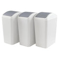 4.5 Gallon Swing Top Garbage Can, Plastic Trash Bin by Sosody