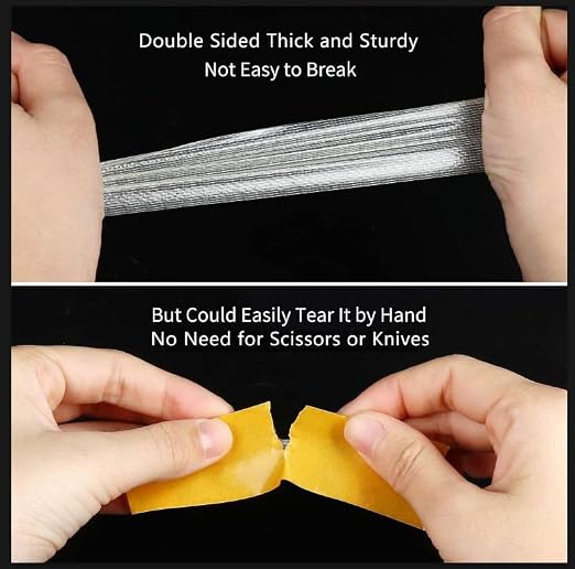 2Pack Double Sided Tape Heavy Duty, 3.2inx33FT Universal High Tack Strong Wall - Image 3