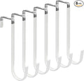 FYY Over The Door Hooks, 6 Pack Upgraded Long Door Hangers Hooks by FYY