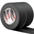 WELSTIK 2 Pack Black Gaffers Tape, Waterproof Matte Finish Gaff Tape, Non by WELSTIK