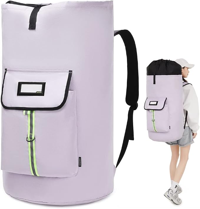laundry bag backpack, extra-large heavy duty laundry bags, laundry backpack by SUOVOCK