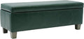 Green Faux Leather Ottoman by UDAX