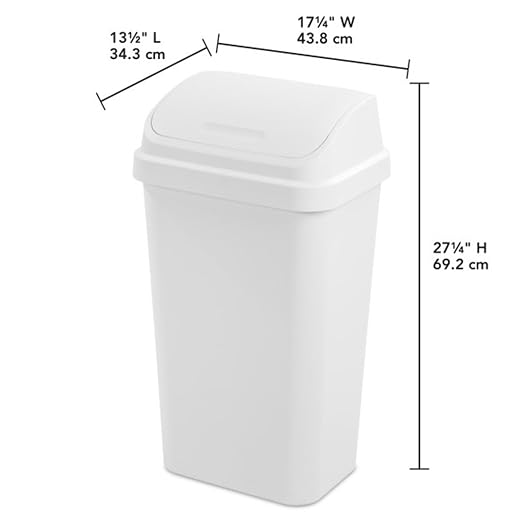 Sterilite 16 Pack Kitchen Garbage Trash Can - Image 2