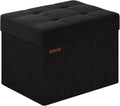 Folding Storage Ottoman, Velvet Storage Bench, Foot Stool, by Liveinacomfortablehome