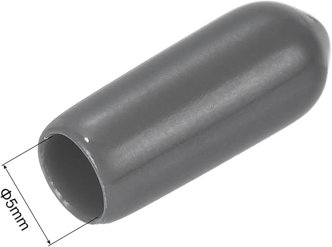 uxcell 20pcs Rubber End Caps 5mm ID Vinyl PVC Round Tube Bolt Cap Cover Screw - Image 3