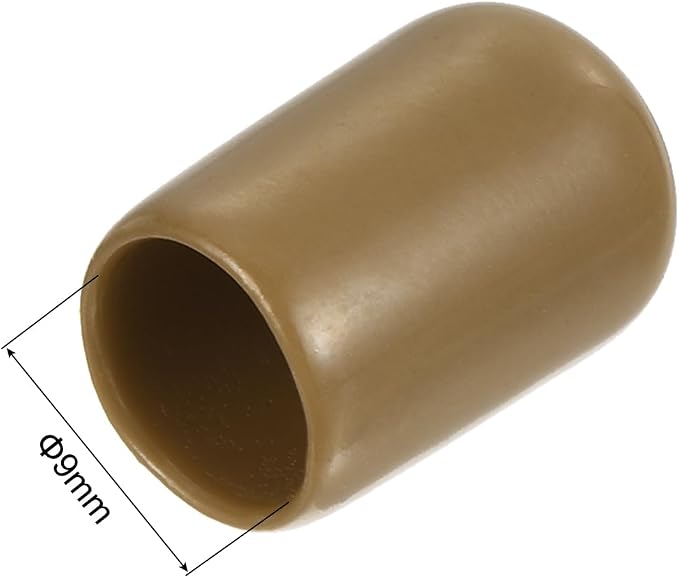 uxcell 20pcs Rubber End Caps 9mm ID Vinyl PVC Round Tube Bolt Cap Cover Screw - Image 3
