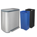 Kitchen Trash Can 16 Gallon, 2 x 30 Liters Trash and Recycle bin Combo by JM%C2%B7YIPENG