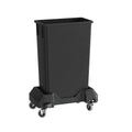 23 Gallon Black Slim Jim Trash Can by Krollen+Industrial