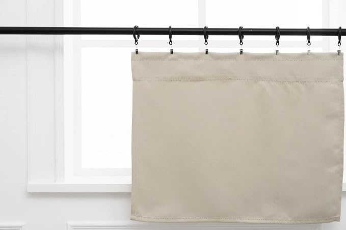 Pickluc Cafe Curtain 30 Inches Length, Rod Pocket Kitchen Curtain, Short - Image 3