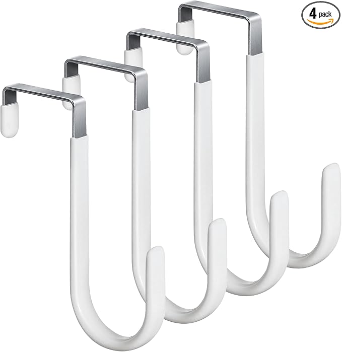 HOOSUN 4 Pack Over The Door Hooks, 4.96In Hooks by HOOSUN