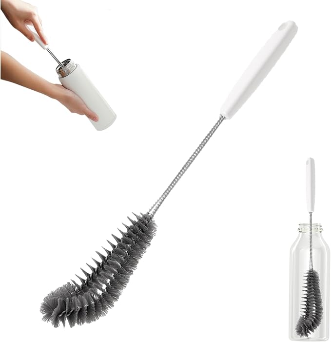 16 inches Long Handle Black Bottle Cleaning Brushes by Kwude