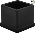 Flyshop Heavy Duty Non-Slip Rubber Leg Tips Square Chair Leg Floor Protectors by Flyshop