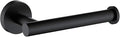 TASTOS Matte Black Toilet Paper Holder SUS304 Stainless Steel, Modern Round by TASTOS