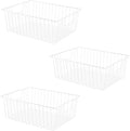 16" L x 12" W Wider Freezer Storage Organizer Baskets Container, Metal Wire by Y.Z.Bros