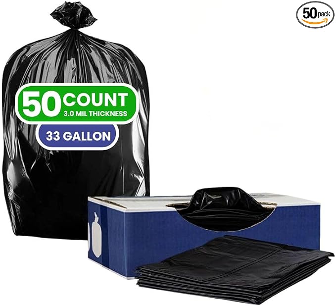 Plasticplace Contractor Trash Bags 33 Gallon by Plasticplace