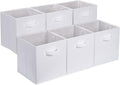 Amazon Basics Cube Organizer Storage Bins Handles, Collapsible Fabric by AmazonBasics