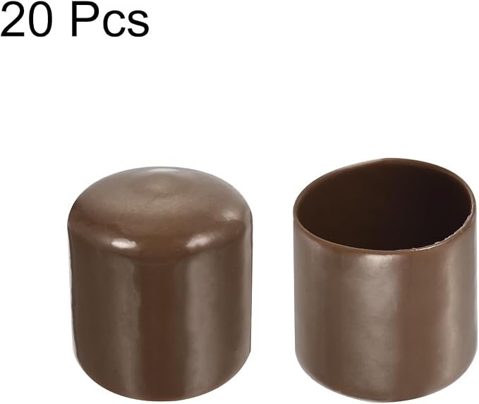 uxcell 20pcs Rubber End Caps 31mm ID Vinyl PVC Round Tube Bolt Cap Cover Screw - Image 2