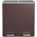 AthLike 60L Dual Trash Can, Stainless Steel Kitchen Garbage Can, Double by AthLikeforEveryone