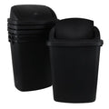 10 Gallon Black Swing Top Trash Cans by DynkoNA
