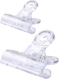 30 Pack Plastic Clear Clips Clamps, 1-1/2 Inch and 2 Inch Sizes by Z+ZICOME