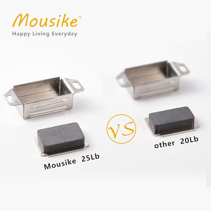 Mousike Cabinet Magnets 30lb Stainless Steel Magnetic Door Catch - Image 3