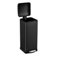 8 Gal/30L Slim Trash Can, Rectangular Step-On Stainless Steel Garbage Can by Unknown