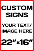 Custom Sign, Personalized Metal Signs, Aluminum Weatherproof Metal Sign by Repaly