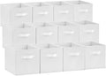 Lifewit 12 Packs Storage Cubes, 11 Inch Cube Storage Bins, Foldable Decorative by Lifewit
