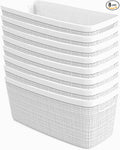 Curver Jute Decorative Plastic Organization and Storage Basket Perfect Bins by Curver